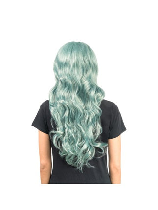 Perruque Luna verte 66 cm