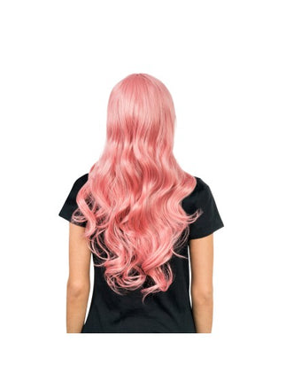 Perruque Luna rose pâle 66 cm