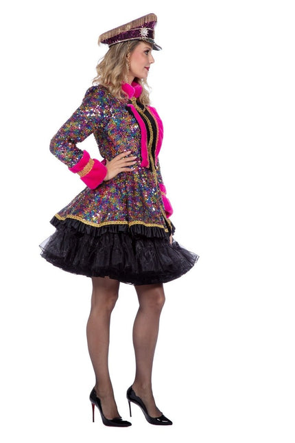 Luxe jas pailletten multicolour - Partywinkel - 8720059079841