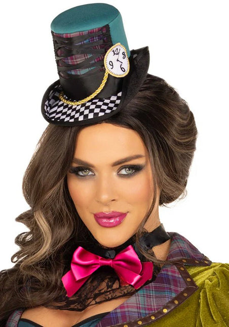 Mad Hatter Jurk Dames Fluweel Leg Avenue - Partywinkel - 8718754480857