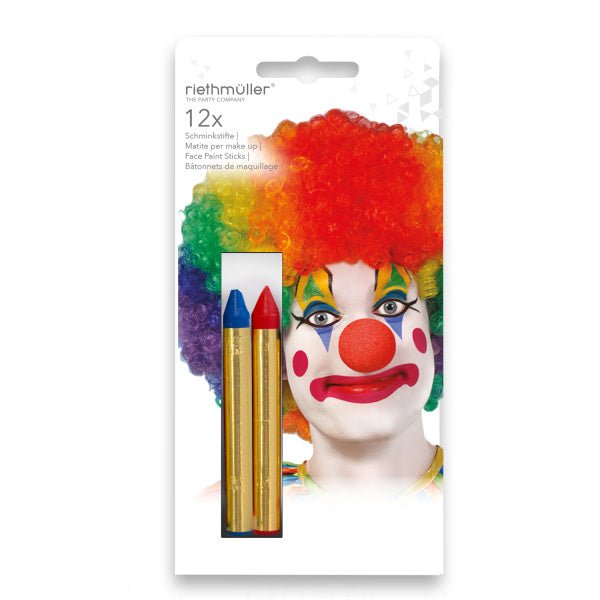Make Up Sticks Meerkleurig 12st van Riethmueller koop je bij Partywinkel