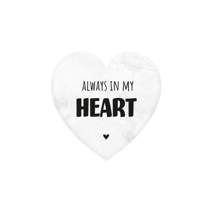 Coeur en marbre Always In My Heart 5cm