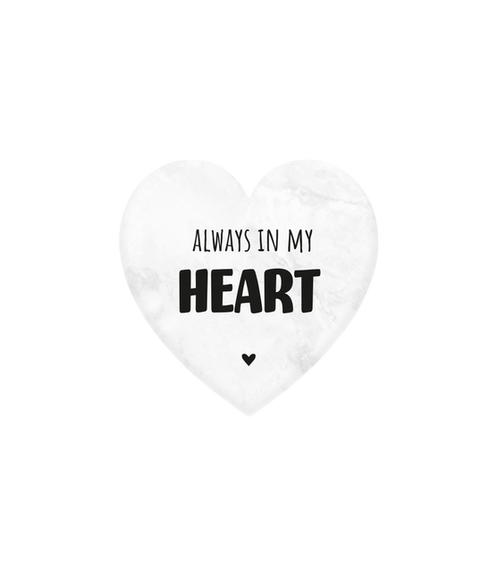 Coeur en marbre Always In My Heart 5cm