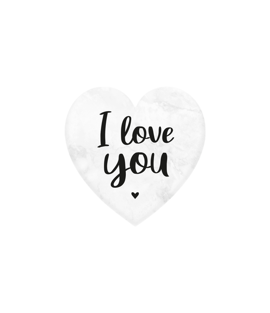 Je t'aime Coeur en marbre 5cm