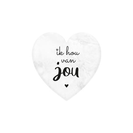 Je t'aime Coeur en marbre 5cm