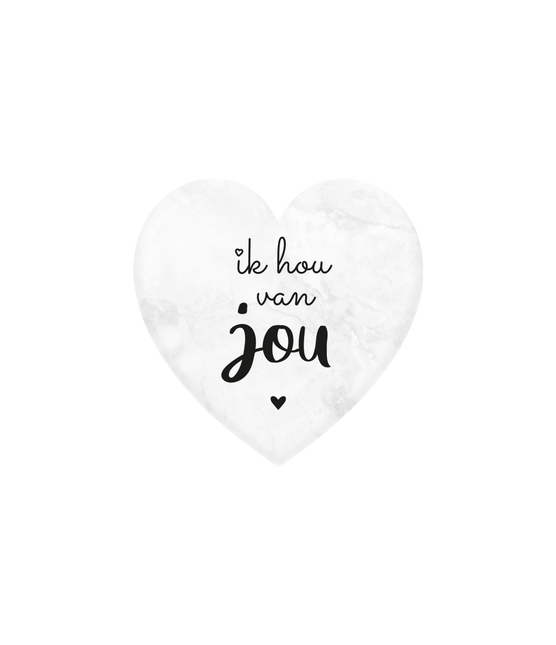 Je t'aime Coeur en marbre 5cm