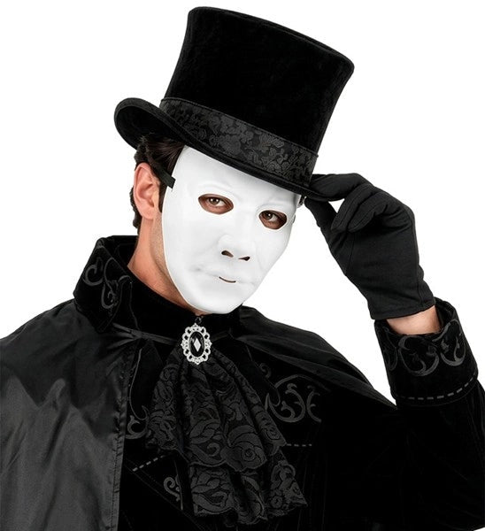 MASKER MAN - HARD PLASTIC WIT van Widmann koop je bij Partywinkel