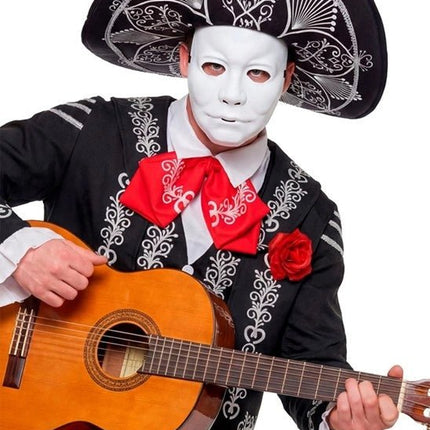 MASKER MAN - HARD PLASTIC WIT van Widmann koop je bij Partywinkel