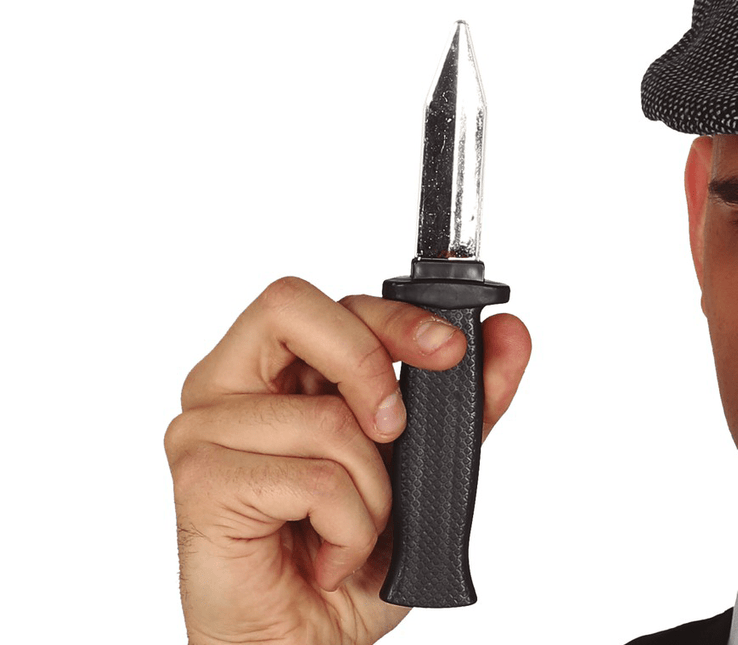 Mes Zwart Zilver 19cm van Fiestas Guirca koop je bij Partywinkel