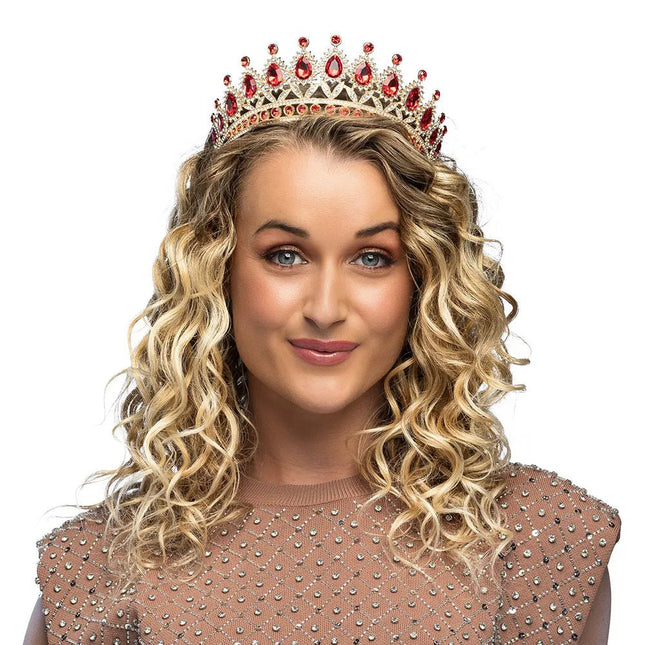Metalen tiara Royal Christina van Boland koop je bij Partywinkel
