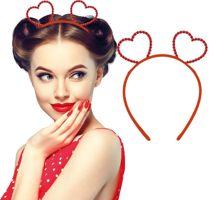 Metallic hearts headband van Fiestas Guirca koop je bij Partywinkel