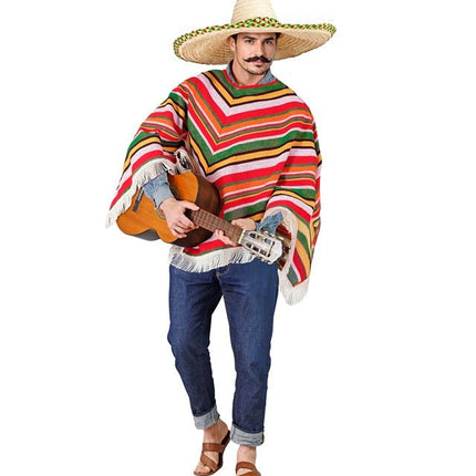 Mexicaanse Poncho One Size van Widmann koop je bij Partywinkel