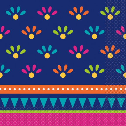Mexicaanse Servetten Boho 33cm 20st van Unique koop je bij Partywinkel