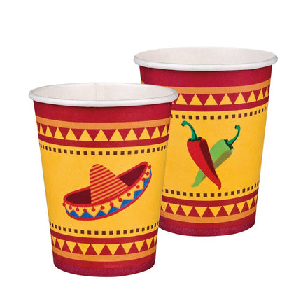 Mexico Bekers Papier 210ml 10st van Boland koop je bij Partywinkel