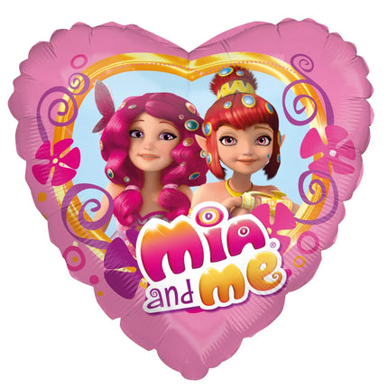 Mia And Me Ballon à l'hélium en forme de cœur, vide, 45 cm