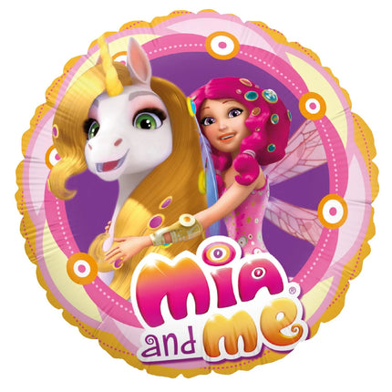 Mia And Me - Ballon à l'hélium coloré, rond, vide, 45 cm