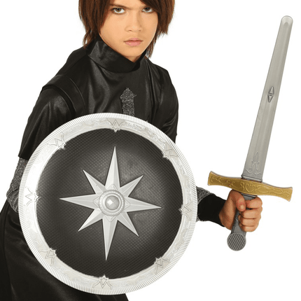 Middeleeuws Schild En Zwaard 35cm van Fiestas Guirca koop je bij Partywinkel