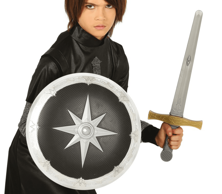 Middeleeuws Schild En Zwaard 35cm van Fiestas Guirca koop je bij Partywinkel