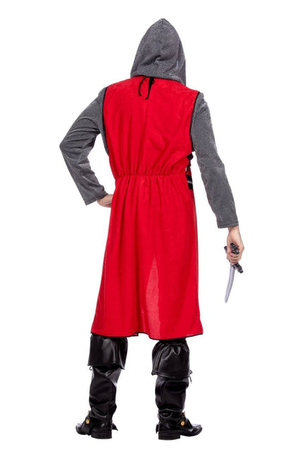 Middeleeuwse ridder rood/grijs - Partywinkel - 8720059070480