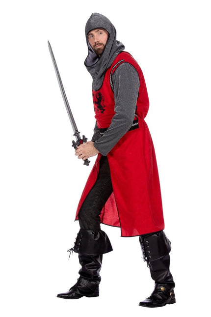 Middeleeuwse ridder rood/grijs - Partywinkel - 8720059070480