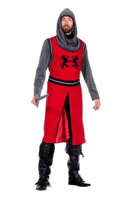 Middeleeuwse ridder rood/grijs - Partywinkel - 8720059070480