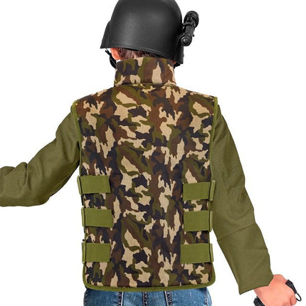 Militair Camouflage vest Kind van Widmann koop je bij Partywinkel