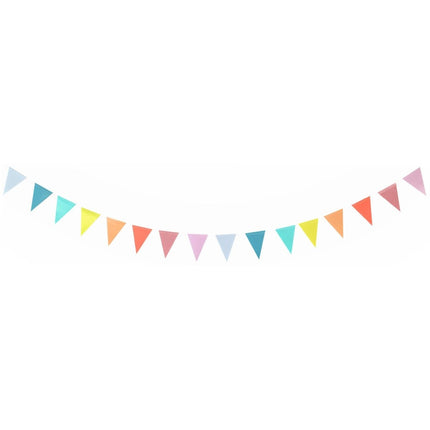 Mini Vlaggenlijn Pastel 2,6m van Folat koop je bij Partywinkel