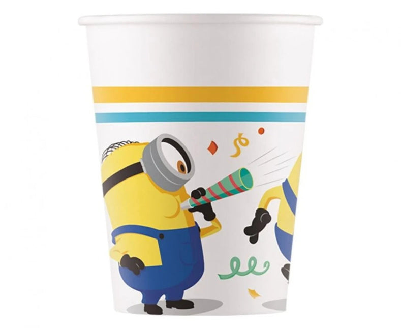 Minions Bekers 200ml 8st van Procos koop je bij Partywinkel