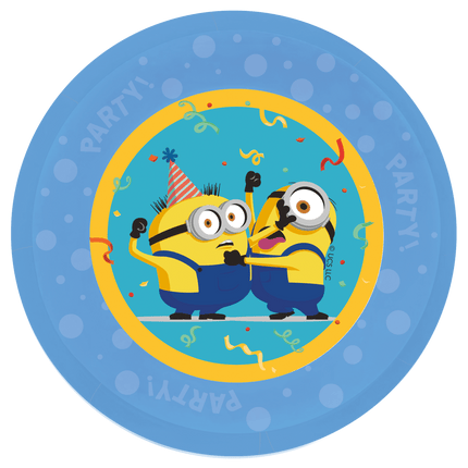 Minions Borden Kunststof 21cm 4st van Procos koop je bij Partywinkel
