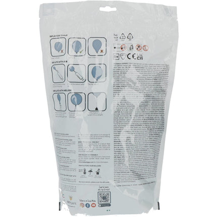 Mintgroene Ballonnen Metallic Minty Green 33cm 100st van Folat koop je bij Partywinkel