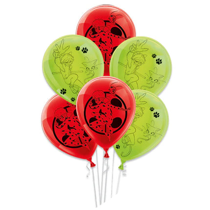 Ballons Miraculous 25 cm, lot de 10