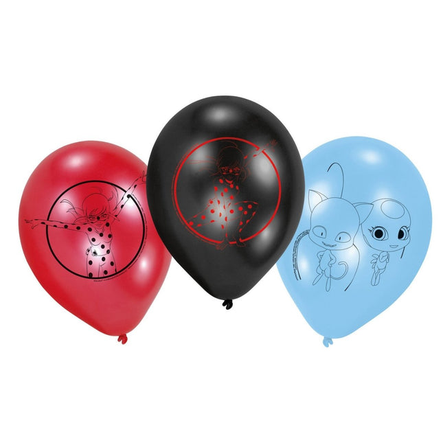 Miraculous Ballonnen 22,8cm 6st van Riethmueller koop je bij Partywinkel
