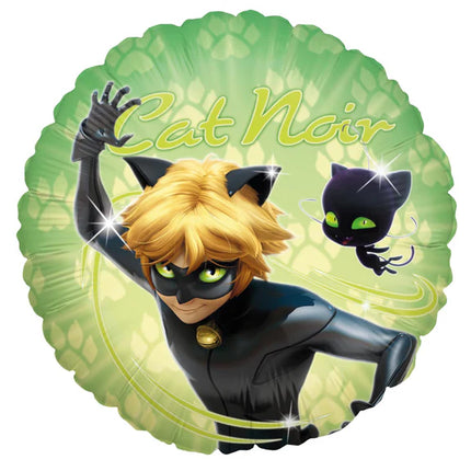Ballon à l'hélium Miraculous Cat Noir (vide) 45 cm
