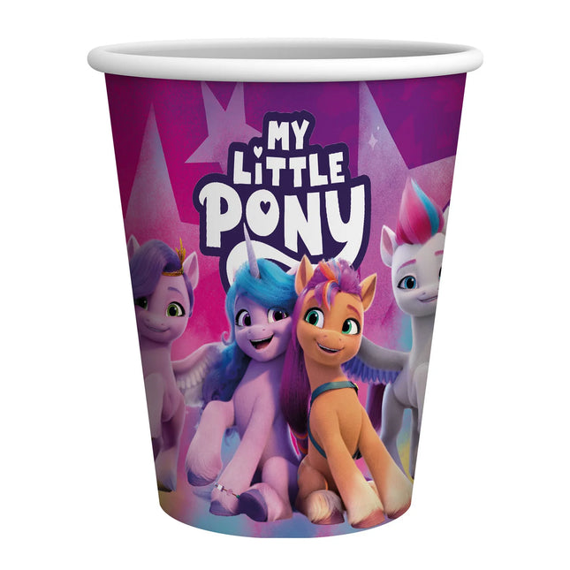 Gobelets My Little Pony violets 250 ml, lot de 8