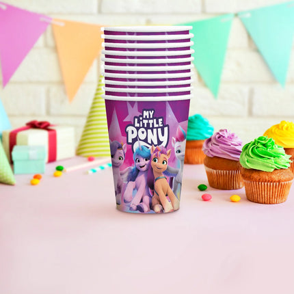 Gobelets My Little Pony violets 250 ml, lot de 8