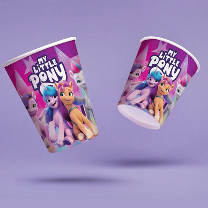 Gobelets My Little Pony violets 250 ml, lot de 8