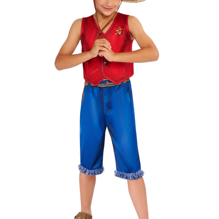 One Piece Monkey D. Luffy Costume Garçons