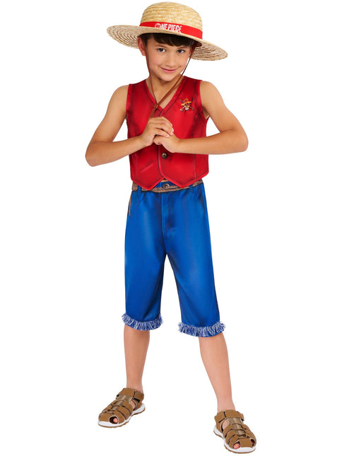 One Piece Monkey D. Luffy Costume Garçons