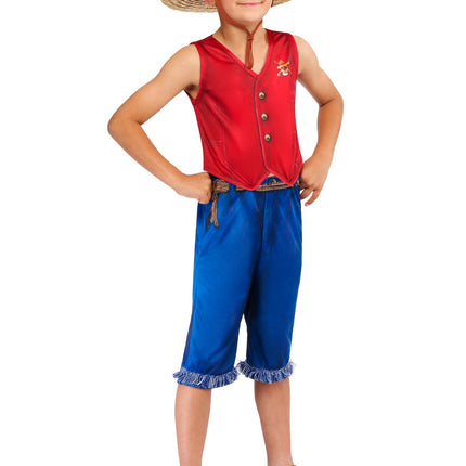 One Piece Monkey D. Luffy Costume Garçons