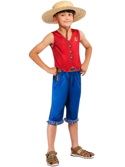 One Piece Monkey D. Luffy Costume Garçons