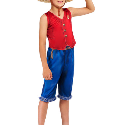One Piece Monkey D. Luffy Costume Garçons