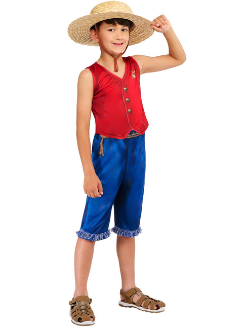 One Piece Monkey D. Luffy Costume Garçons