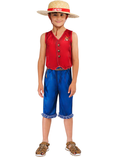 One Piece Monkey D. Luffy Costume Garçons