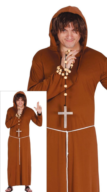 Monnik Kostuum Bruin L van Fiestas Guirca koop je bij Partywinkel