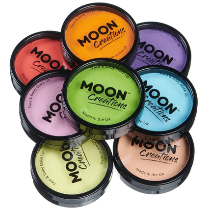 Moon Creations Pro Face Paint Cake Pots Bright Red 36g van Moon Creations koop je bij Partywinkel