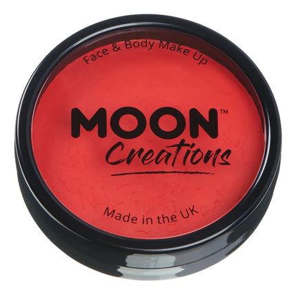 Moon Creations Pro Face Paint Cake Pots Bright Red 36g van Moon Creations koop je bij Partywinkel