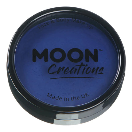 Moon Creations Pro Face Paint Cake Pots Dark Blue 36g van Moon Creations koop je bij Partywinkel
