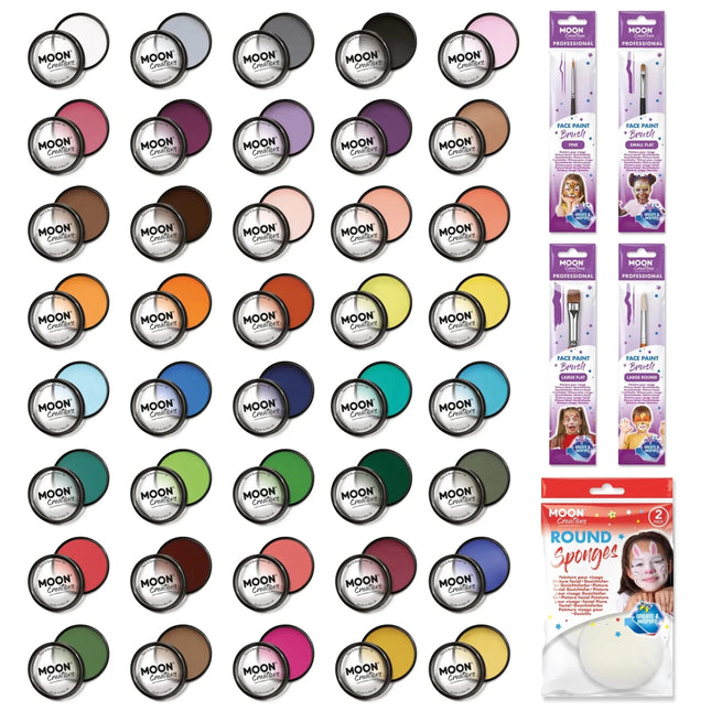 Moon Creations Pro Face Paint Cake Pots White 36g van Moon Creations koop je bij Partywinkel