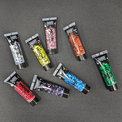 Moon Glitter Classic Chunky Glitter Gel Green 12ml van Moon Creations koop je bij Partywinkel