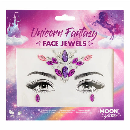 Moon Glitter Face Jewels Unicorn Fantasy van Moon Creations koop je bij Partywinkel